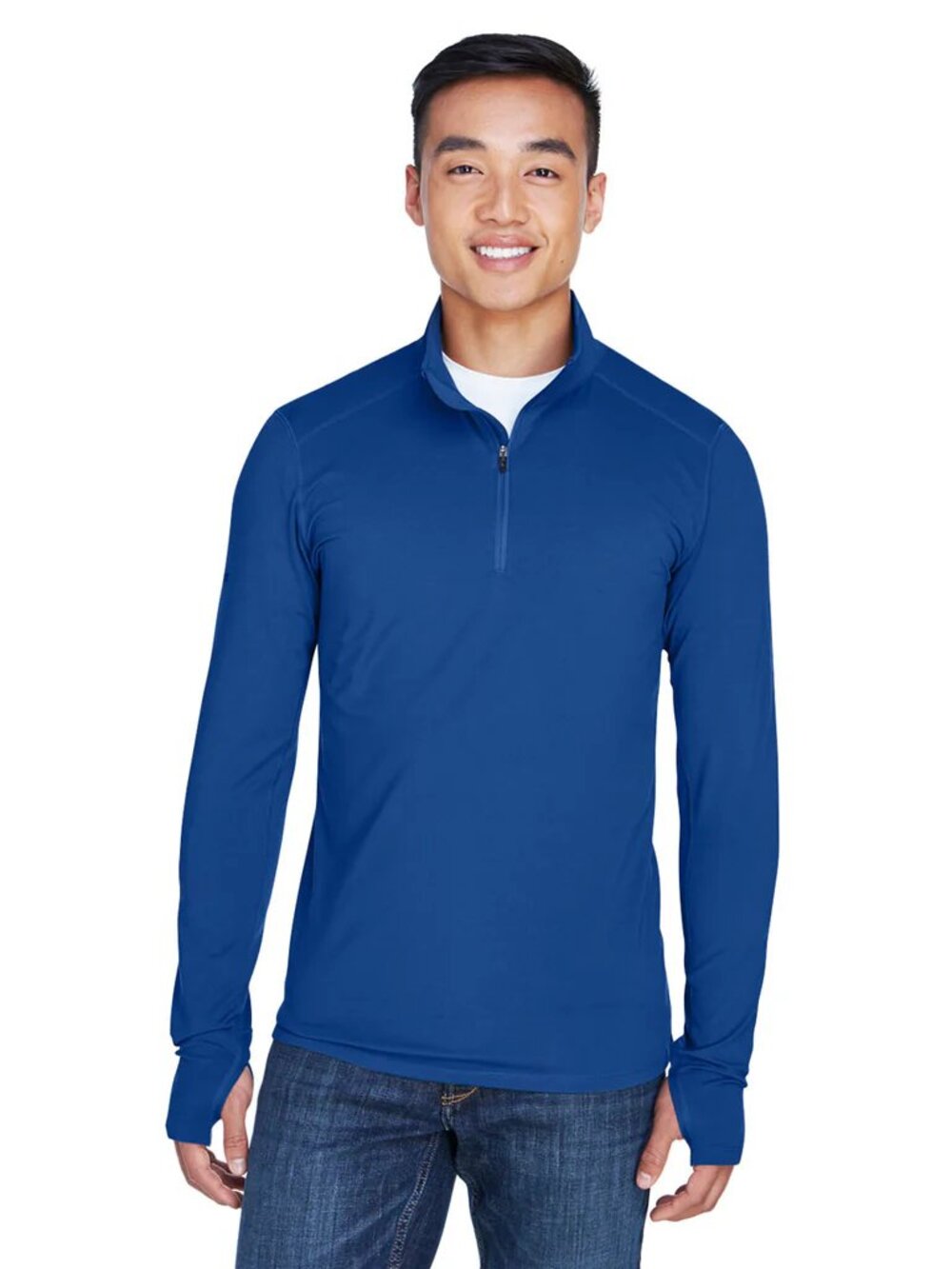 Marmot Mountain Men's Harrier Half-Zip Blue Pullover